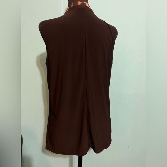 #72 Diane Belle Black/cheetah blouse - Picture 4 of 7